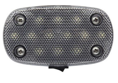 LED UTILITY LIGHT, 4-9/16" X 2-3/4" , CLEAR LENS, WHITE LIGHT , 12 DIODE W/ SWITCH