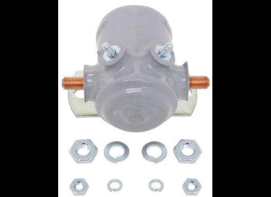 POLLAK DUMP TRAILER, STARTER SOLENOID FOR HD PUMP, 4 POST, 12V 100 AMP, PVC, CONTINUOUS, UL LISTED