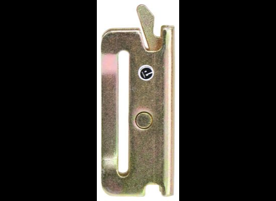 E-TRACK SPRING FITTING FOR 2" RATCHET STRAP, 1,333lbs WLL, SLOT FITTING FOR STRAP