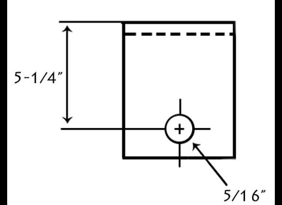 REAR SPRING HANGER FOR 2" WIDE SLIPPER SPRINGS - 5-1/4"T X 5/16" HANGER BOLT SIZE, 3.5K - 9K