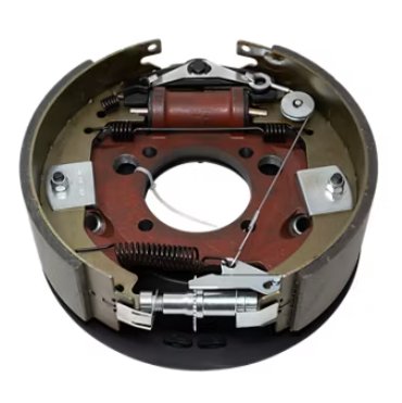 HYDRAULIC BRAKE ASSEMBLY, 8K - 9K CAPACITY PER PAIR, 12-1/4" X 3-3/8" LH, 4 BOLT - RETAIL BOXED