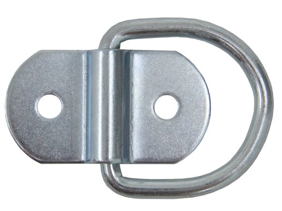LIGHT DUTY D-RING TIE DOWN ANCHOR, 2-1/4" WIDE, SURFACE MOUNT, 330lbs WLL , 1,000lbs CAPACITY