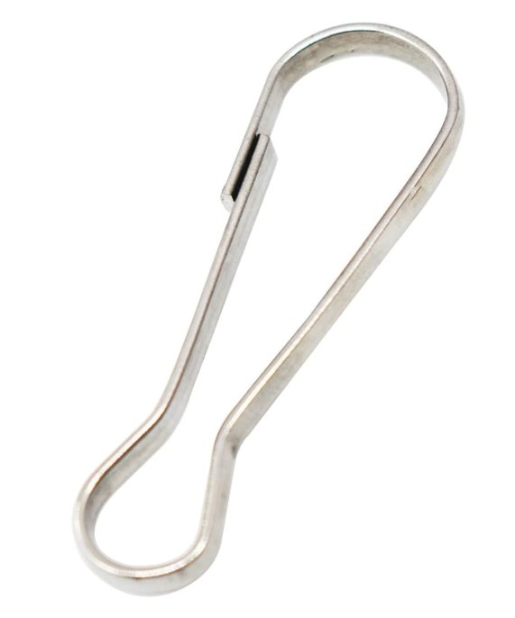 BREAKAWAY CABLE SNAP CLIP, CLASP, SPRING HOOK - STAINLESS STEEL, 2" L