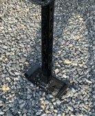 SURE-TRAC DUMP TRAILER STAB JACK ASSEMBLY ADD ON, 2 JACKS, 2 PINS, 2 CLIPS, STEEL, BLACK, STABILIZER