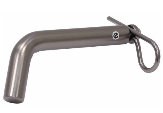 HITCH PIN AND CLIP FOR 2" AND 2-1/2" RECEIVERS - 5/8" DIAMETER, 3" SPAN - BLACK NICKLE FINISH