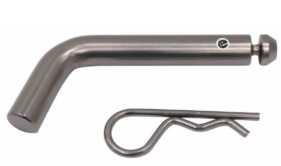 HITCH PIN AND CLIP FOR 2" AND 2-1/2" RECEIVERS - 5/8" DIAMETER, 3" SPAN - BLACK NICKLE FINISH