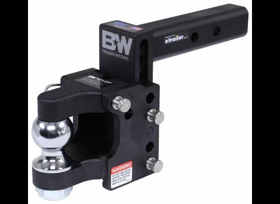 B&W TOW & STOW PINTLE HOOK W/ 2-5/16" BALL - 2" HITCH 10K - 16K