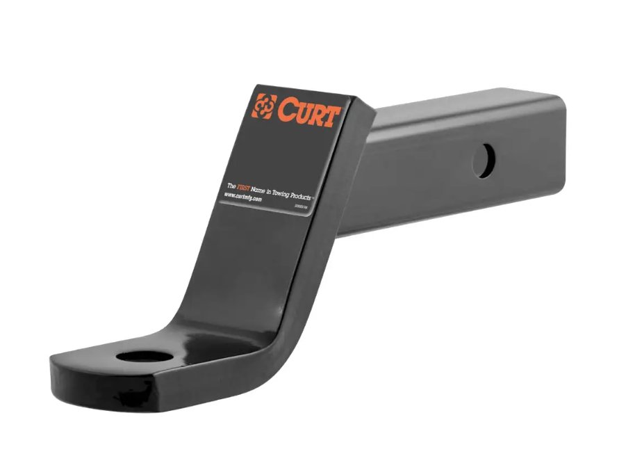 CURT BALL MOUNT 2" HITCH, 4" DROP, 2" RISE, 8-1/4" LONG, 1" SHANK, 7.5K, CLASS 3