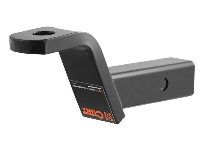 CURT BALL MOUNT 2" HITCH, 4" DROP, 2" RISE, 8-1/4" LONG, 1" SHANK, 7.5K, CLASS 3