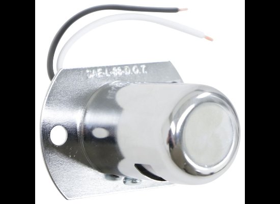 LED TRAILER LICENSE PLATE LIGHT - 1 DIODE, CHROME PLATED, CLEAR LENS
