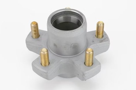 DEXTER IDLER HUB 2.2K, STUDS AND RACES ONLY, FOR BT8 SPINDLE, 5X4.5 , 5 ON 4.5, GAL-DEX MARINE