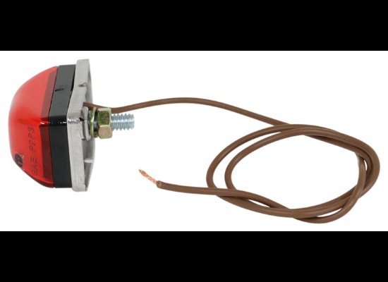 LED TRAILER CLEARANCE OR SIDE MARKER LIGHT, SUBMERSIBLE, 3 DIODE, RECTANGLE RED, 2-1/8" X 1-1/8"