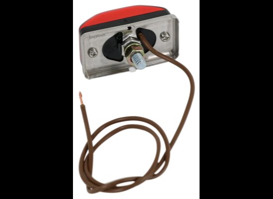 LED TRAILER CLEARANCE OR SIDE MARKER LIGHT, SUBMERSIBLE, 3 DIODE, RECTANGLE RED, 2-1/8" X 1-1/8"