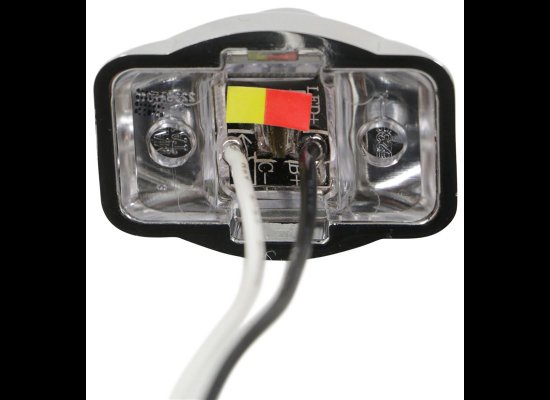 LEGEND STYLE TRAILER FENDER MARKER LIGHT, CHROME BEZEL AMBER/RED, LED 2 DIODE