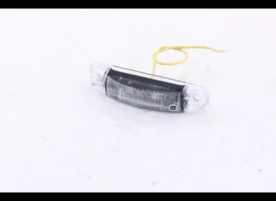 3-11/16" X 13/16" LED RECTANGLE MARKER LIGHT OR CLEARANCE , CLEAR LENS, AMBER, 2 DIODES