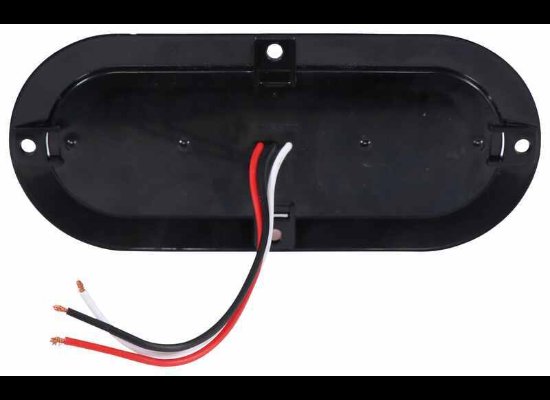 OPTRONICS LED TAIL LIGHT, STOP, TURN, 6 DIODE, RED LENS, 7-9/16"X3-5/16" OVAL