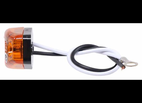 LED MINI CLEARANCE OR MARKER LIGHT, 2-1/2" X 1-1/16" RECTANGLE, AMBER LENS , 2 DIODES