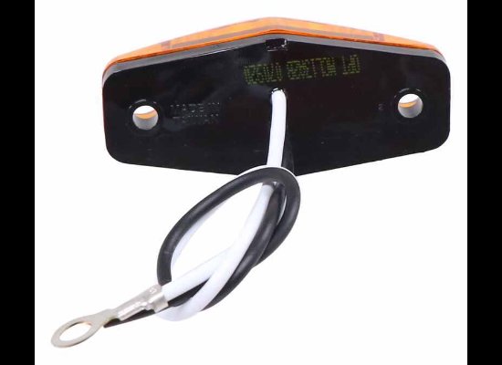LED MINI CLEARANCE OR MARKER LIGHT, 2-1/2" X 1-1/16" RECTANGLE, AMBER LENS , 2 DIODES