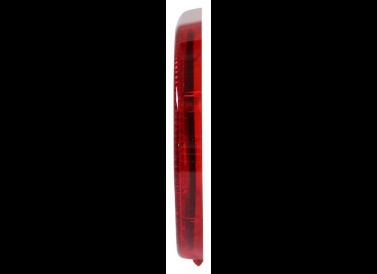 REFLEX REFLECTOR TRIM RING / FRANGE COVER, RED FOR OVAL 6" TRAILER LIGHT, SNAP ON W/GASKET