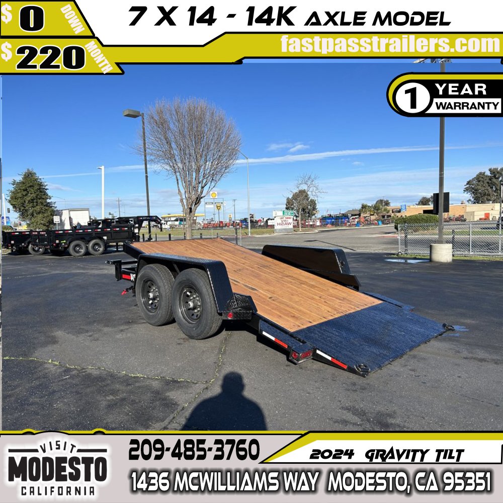 2024 R & J Trailers Inc GT-7X1427 Tilt