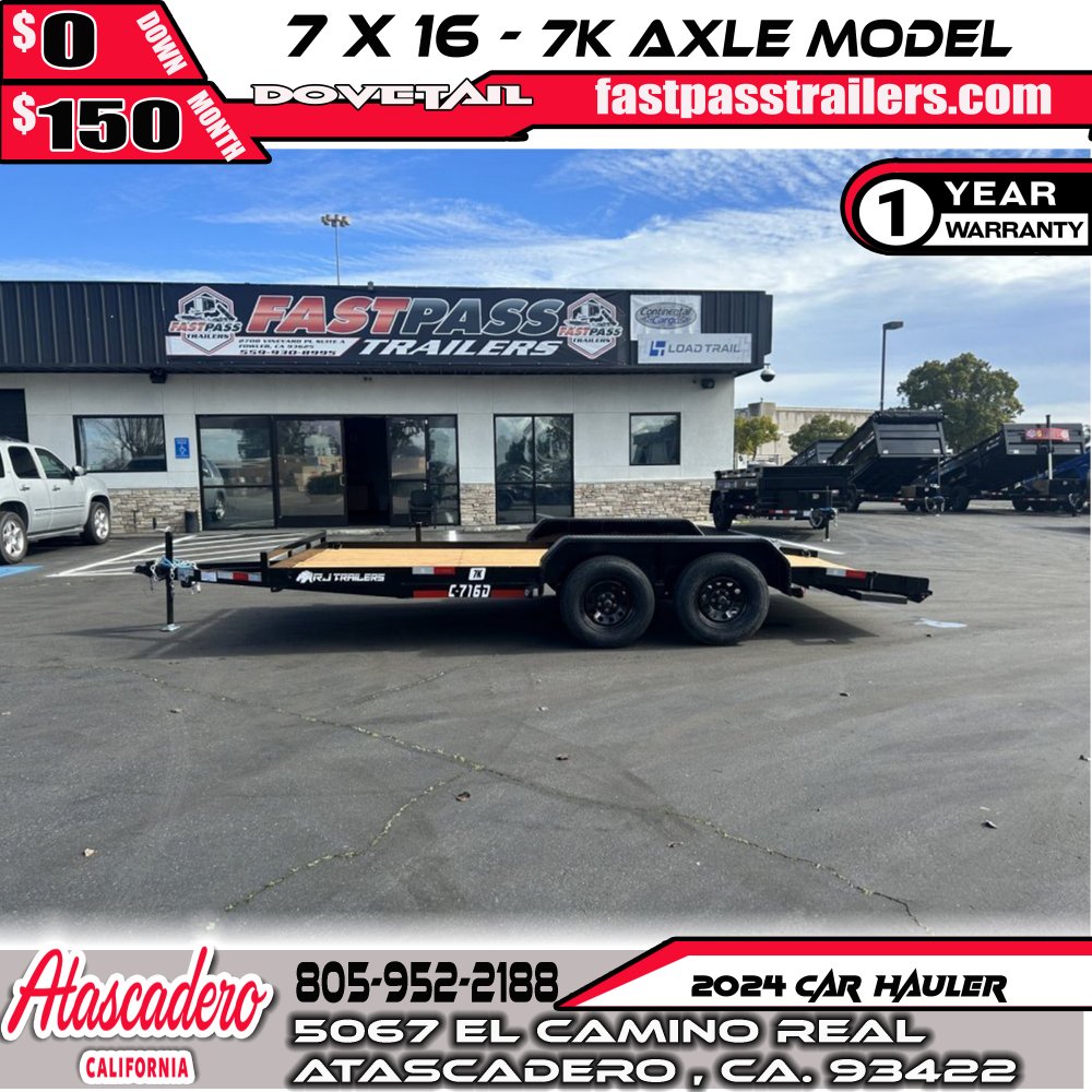 2025 R & J Trailers Inc C-7x16D Car / Racing Trailer