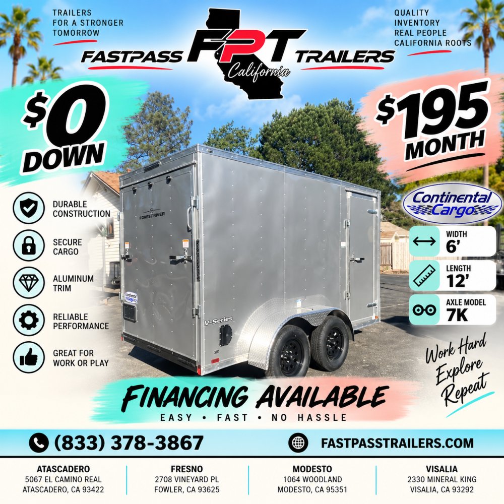 2026 Continental Cargo E-6X12TA2 Enclosed Cargo