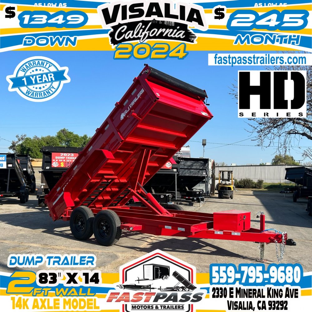 2024 R & J Trailers Inc HD2-7x14 Dump