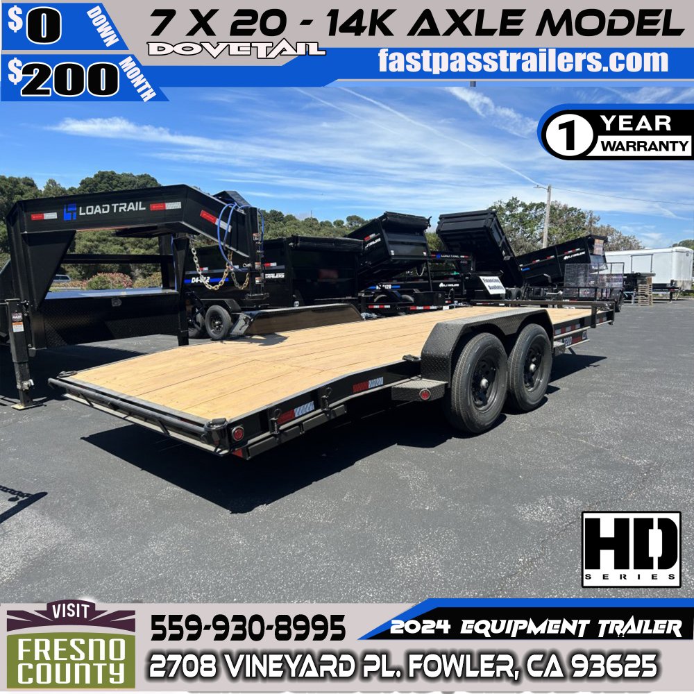 2024 R & J Trailers Inc EHD-7x20D Equipment