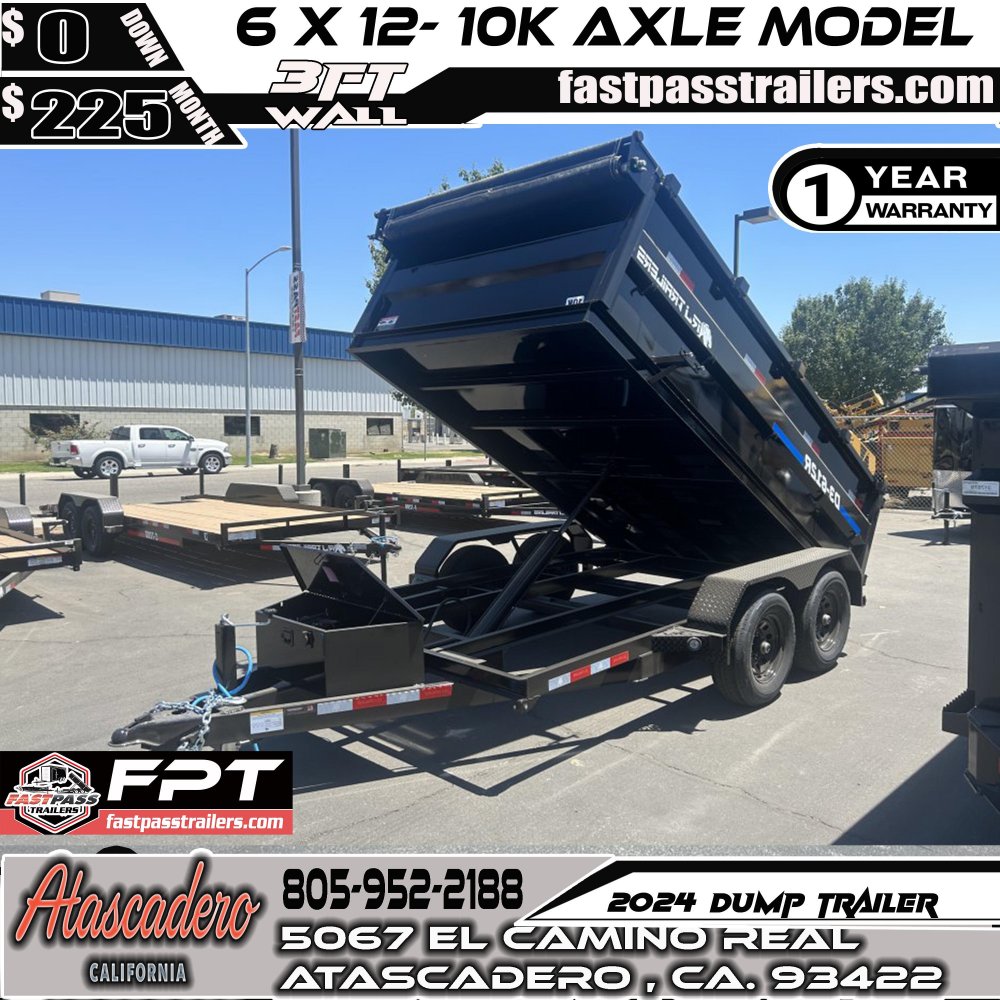 2024 R & J Trailers Inc D3-6x12 Dump