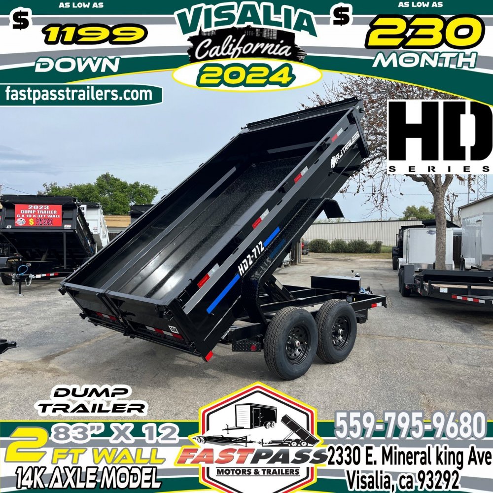 2024 R & J Trailers Inc HD2-7x12 Dump