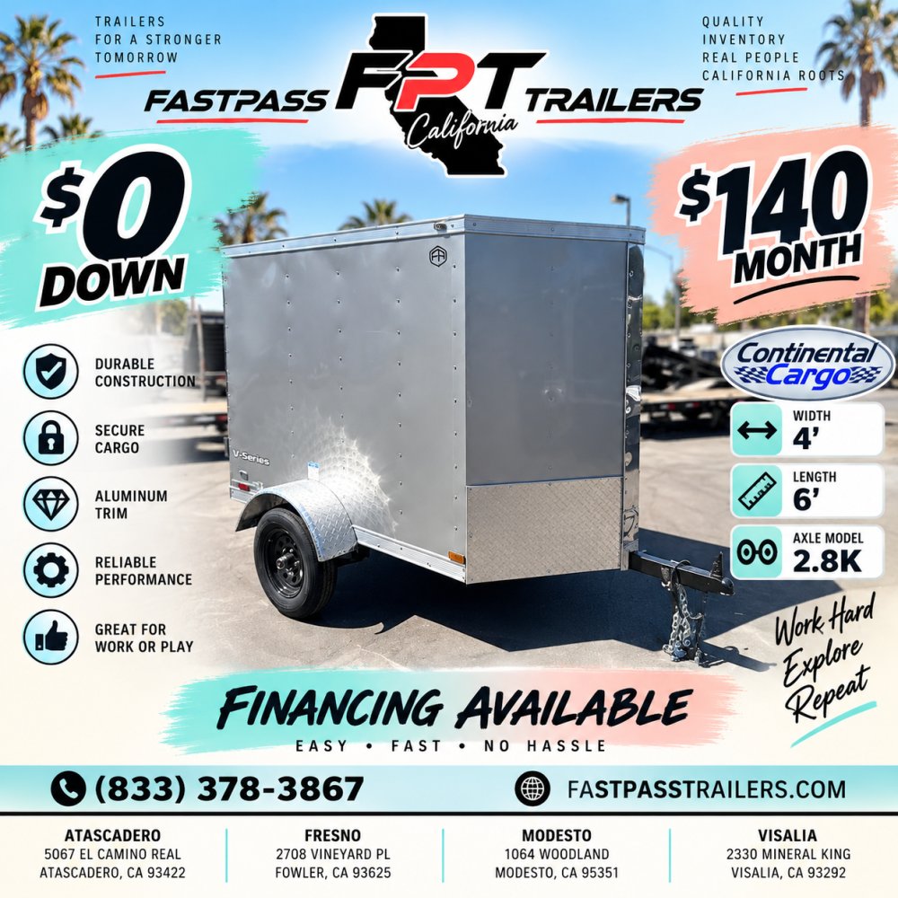 2027 Continental Cargo E-4x6 SA Enclosed Cargo