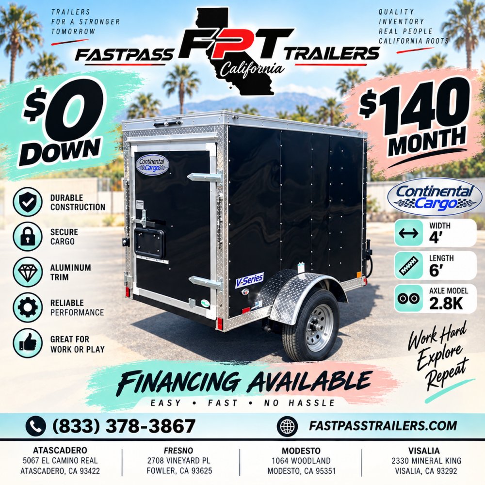2027 Continental Cargo E-4x6 SA Enclosed Cargo
