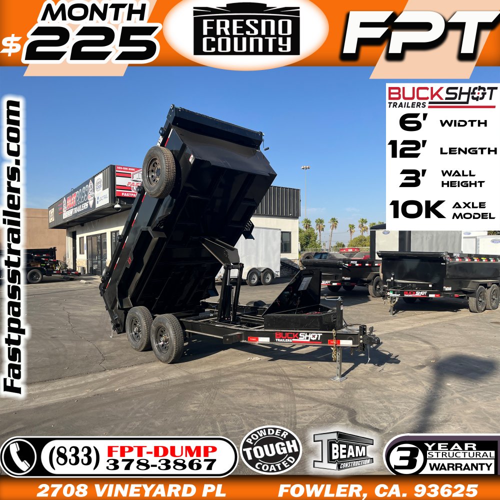 2025 BUCKSHOT TRAILERS LPF312 Dump