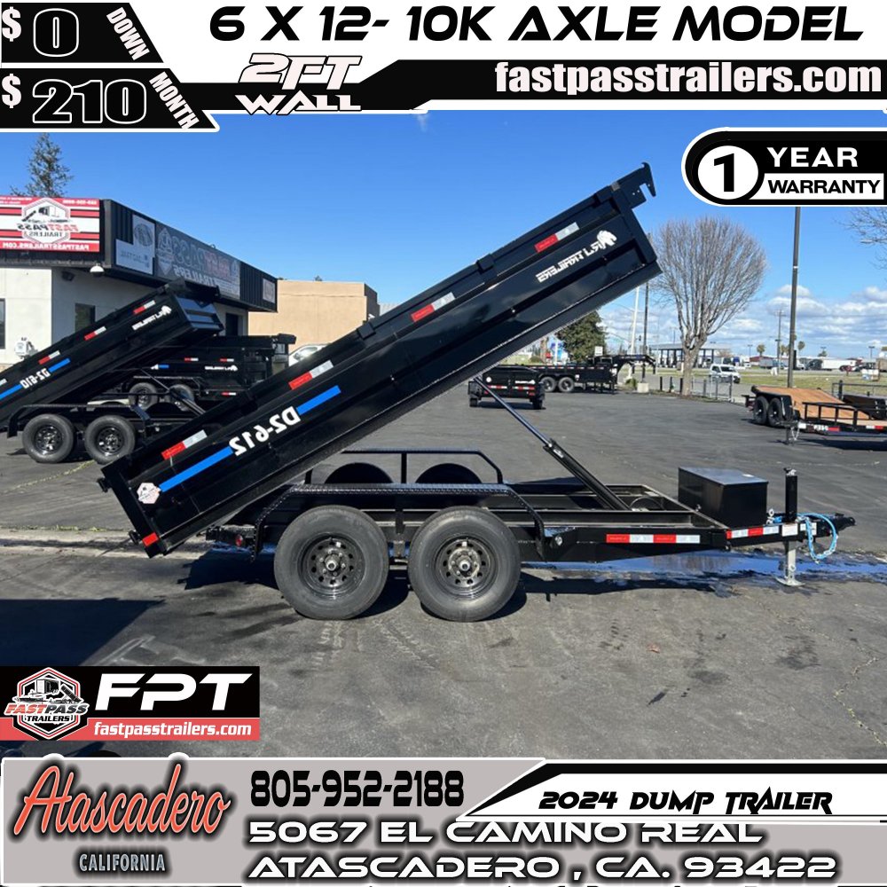 2025 R & J Trailers Inc D2-6x12 Dump