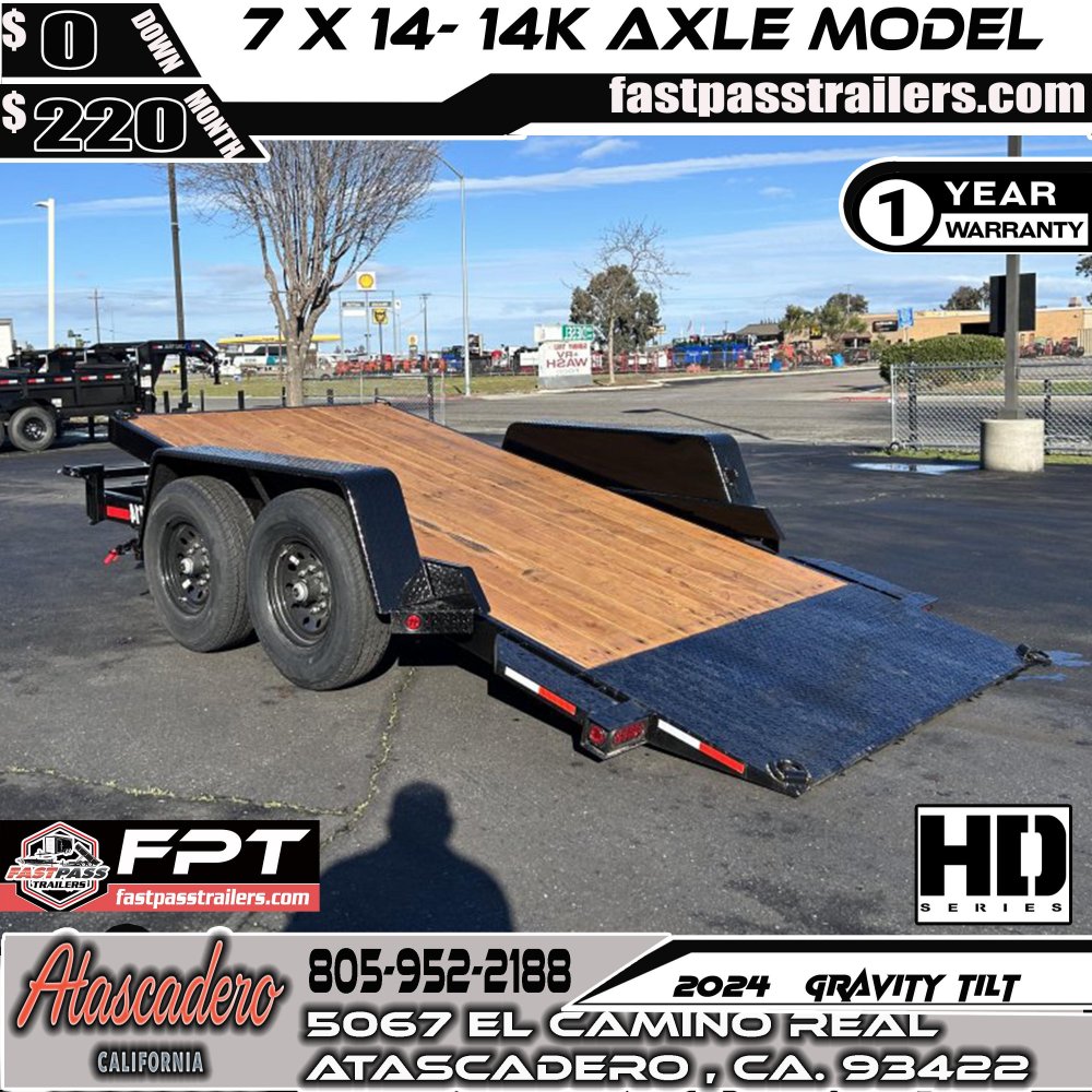 2024 R & J Trailers Inc GT-7X1427 Tilt