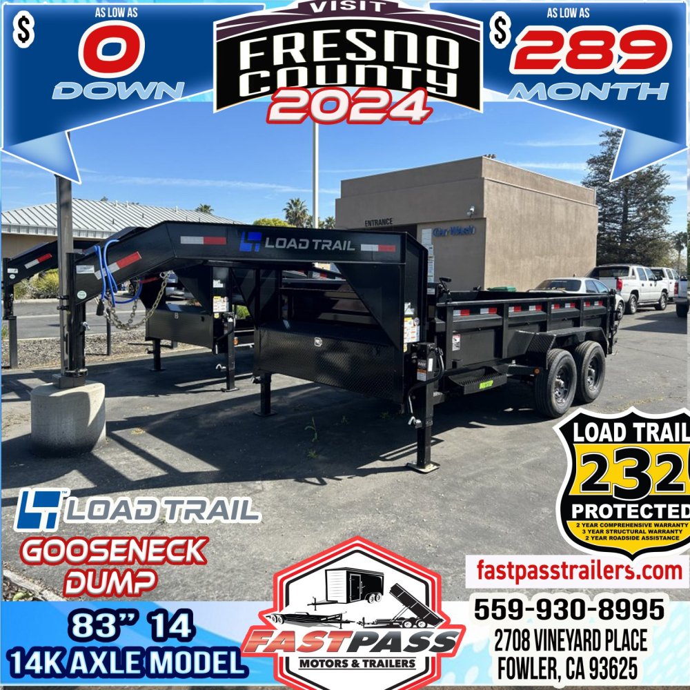 2024 Load Trail Dg8314072 Gooseneck Dump