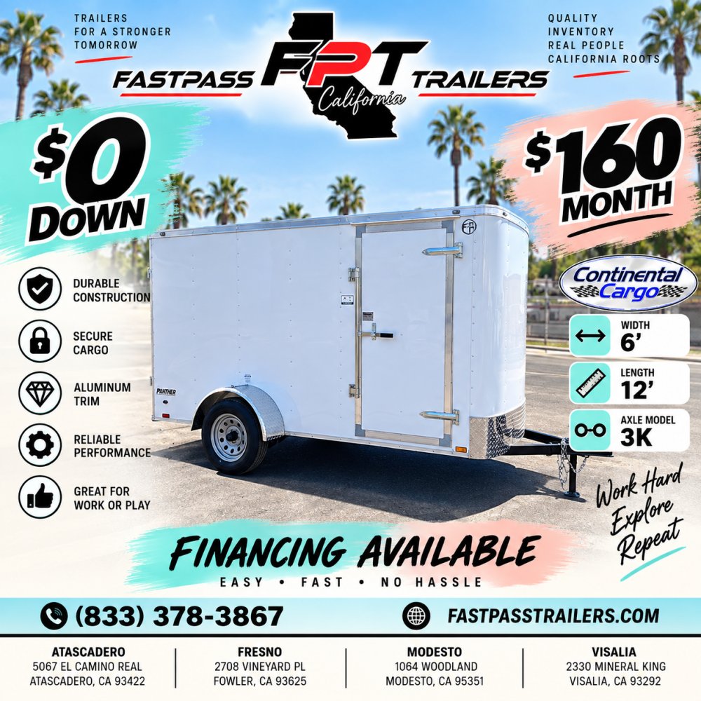 2026 Continental Cargo E-6X12SA Enclosed Cargo