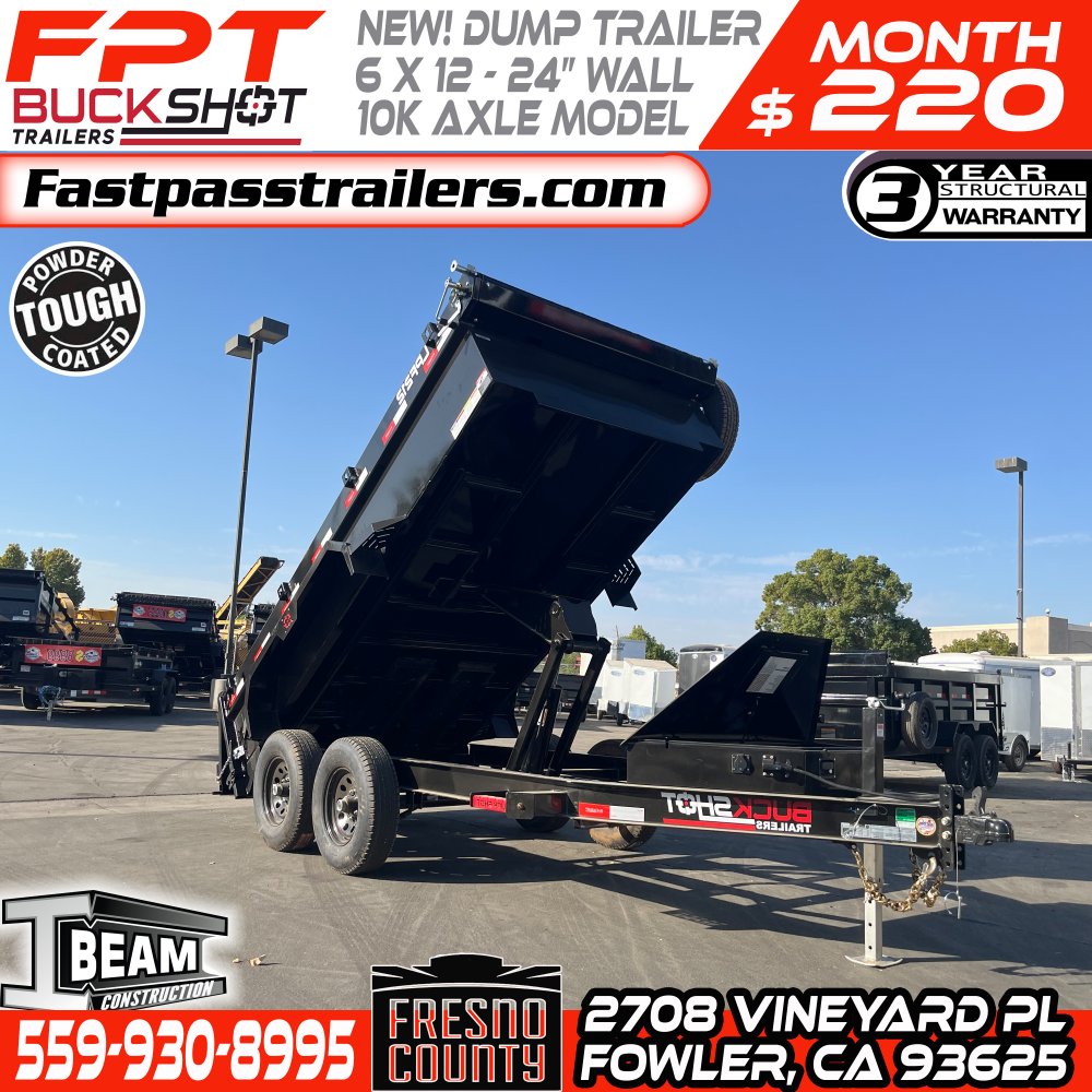 2025 BUCKSHOT TRAILERS LPF212 Dump