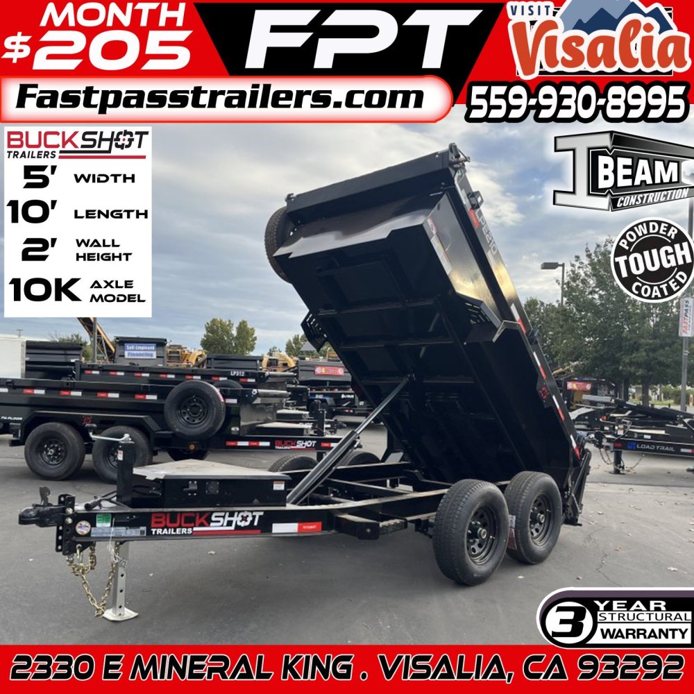 2025 BUCKSHOT TRAILERS LPE210 Dump