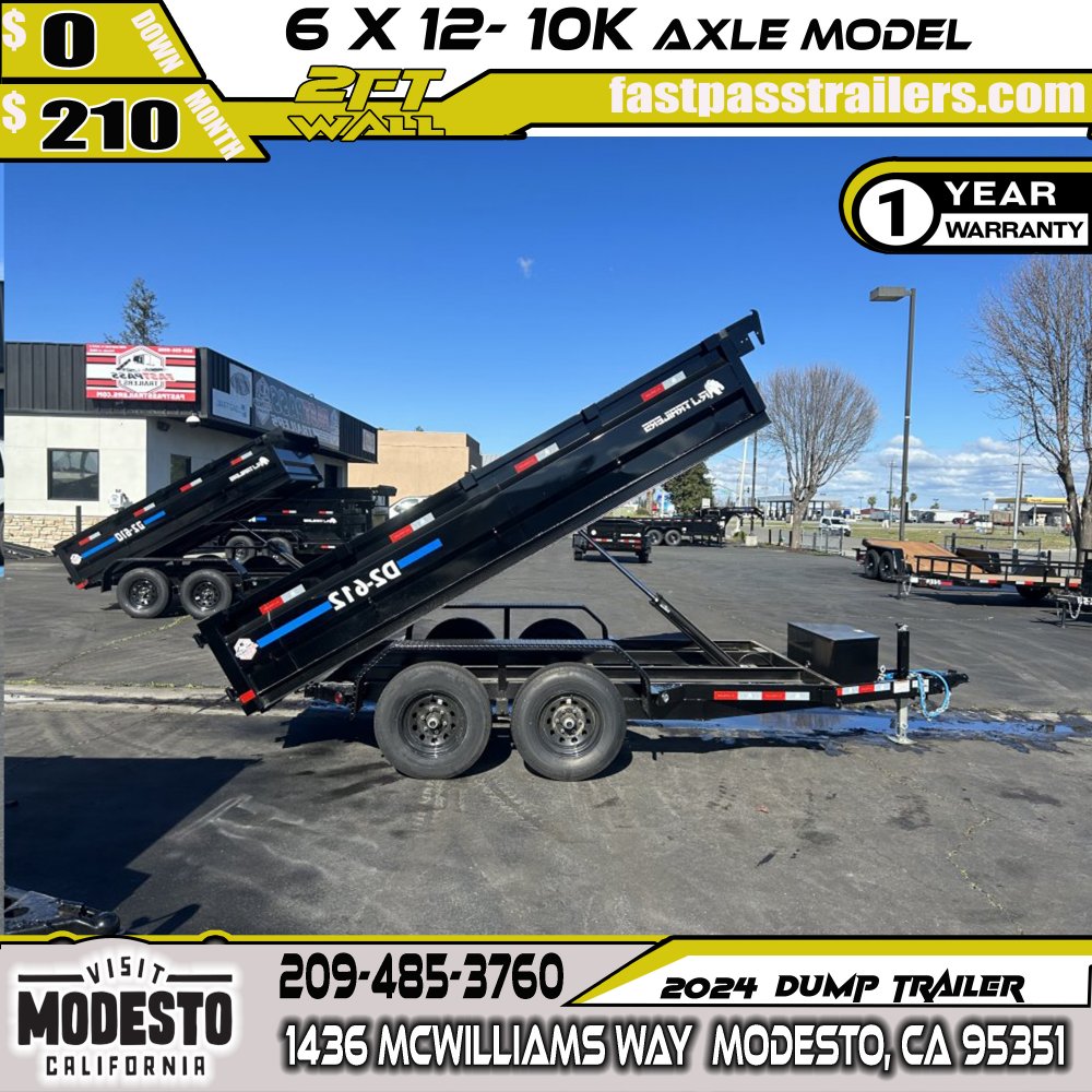 2024 R & J Trailers Inc D2-6x12 Dump