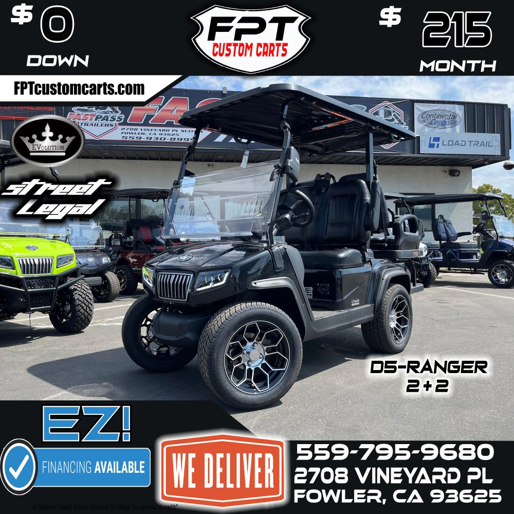 2024 EVOLUTION EV D5-RANGER 2+2 Golf Cart