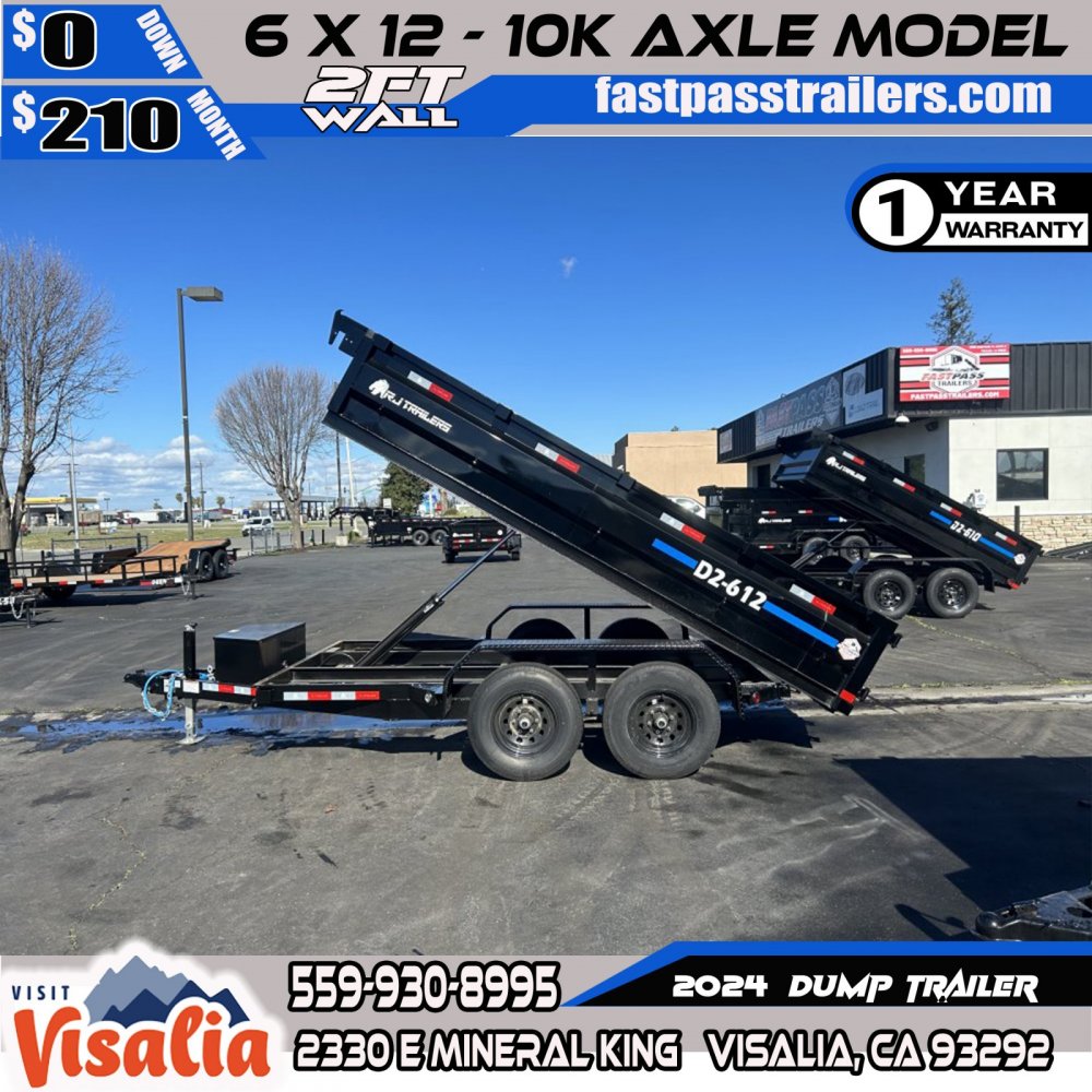 2023 R & J Trailers Inc D2-6x12 Dump