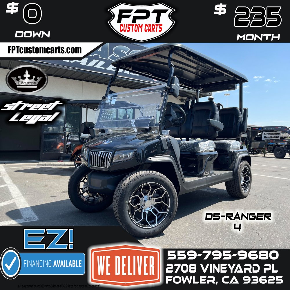 2024 EVOLUTION EV D5-RANGER 4 Golf Cart