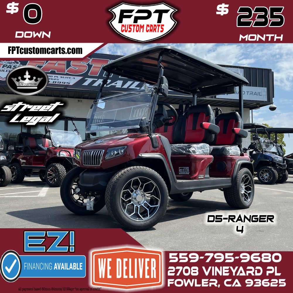 2024 EVOLUTION EV D5-RANGER 4 Golf Cart