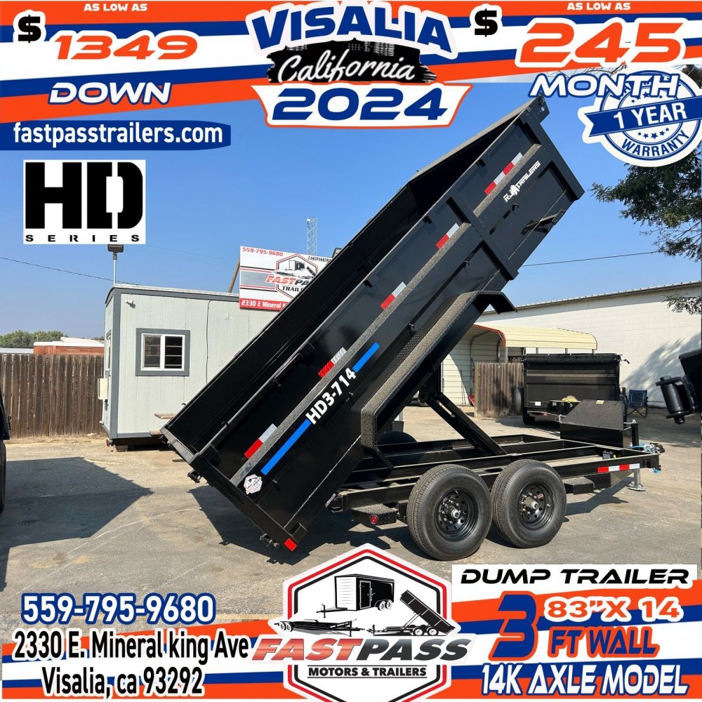 2024 R & J Trailers Inc HD3-7x14 Dump