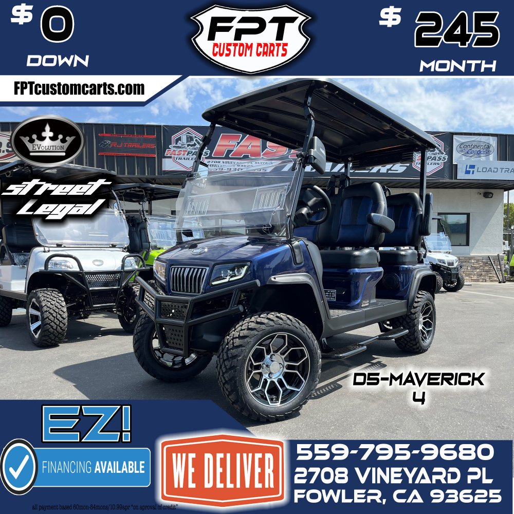 2024 EVOLUTION EV D5-MAVERICK 4 Golf Cart