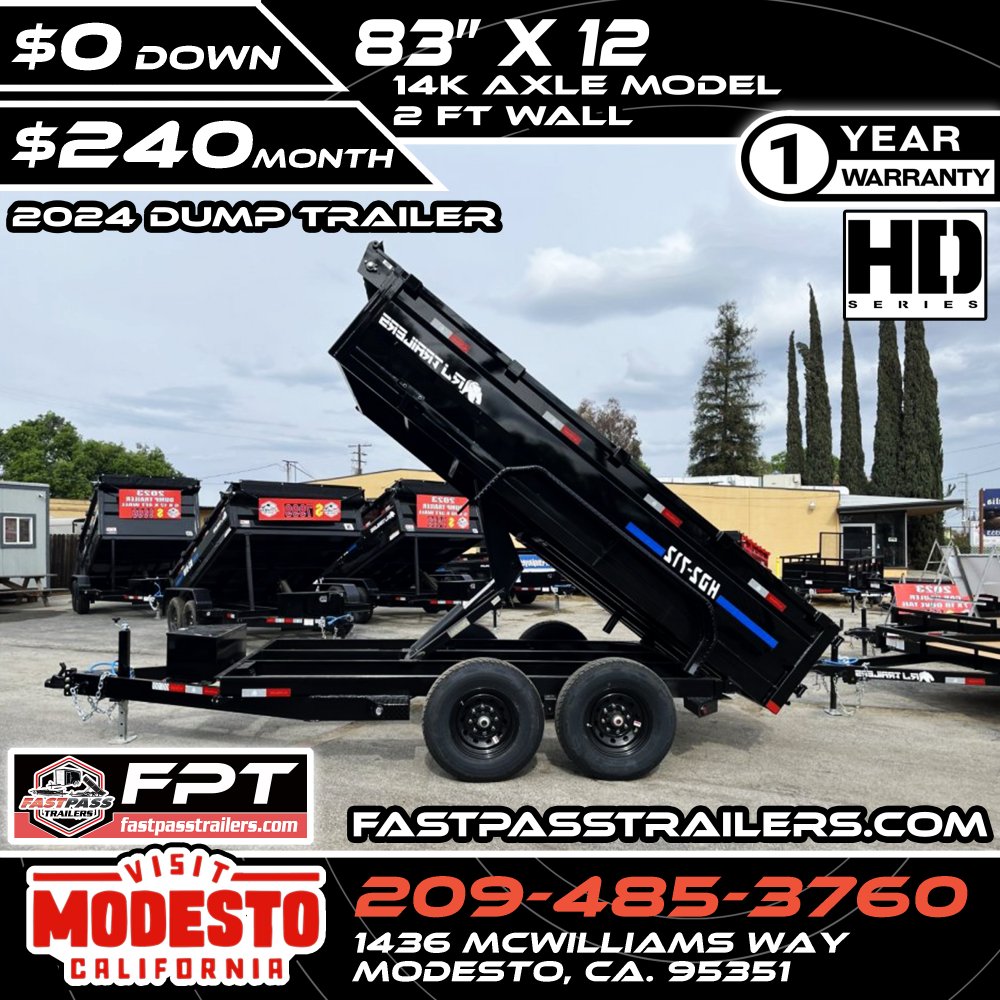 2024 R & J Trailers Inc HD2-7x12 Dump