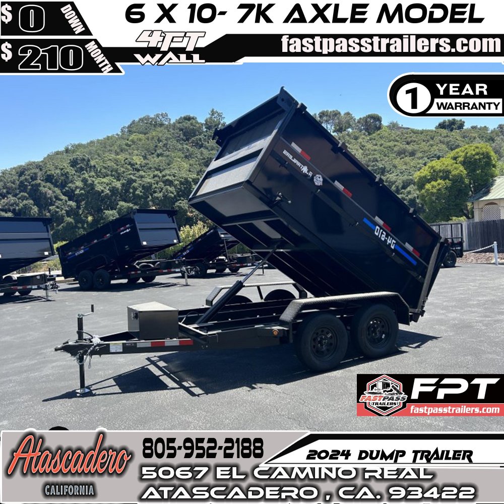 2024 R & J Trailers Inc D4-6x10 Dump