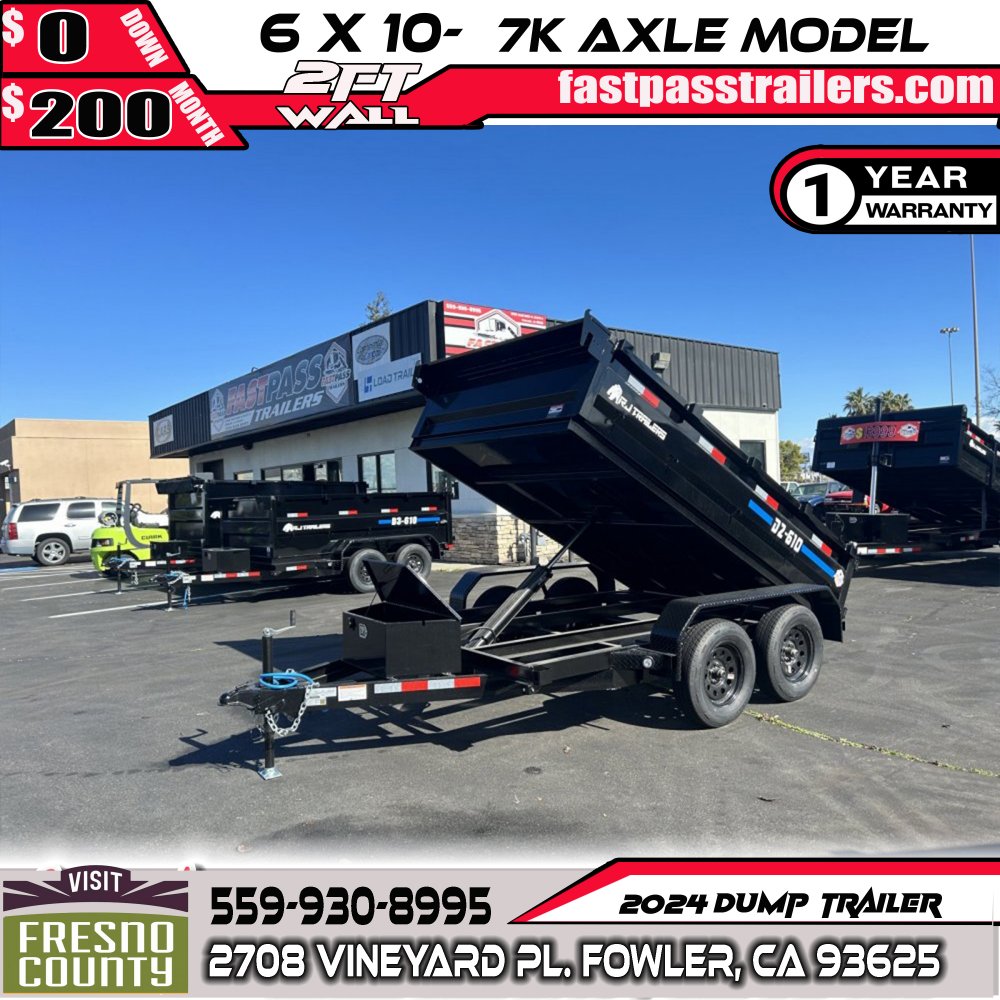 2024 R & J Trailers Inc D2-6x10 Dump