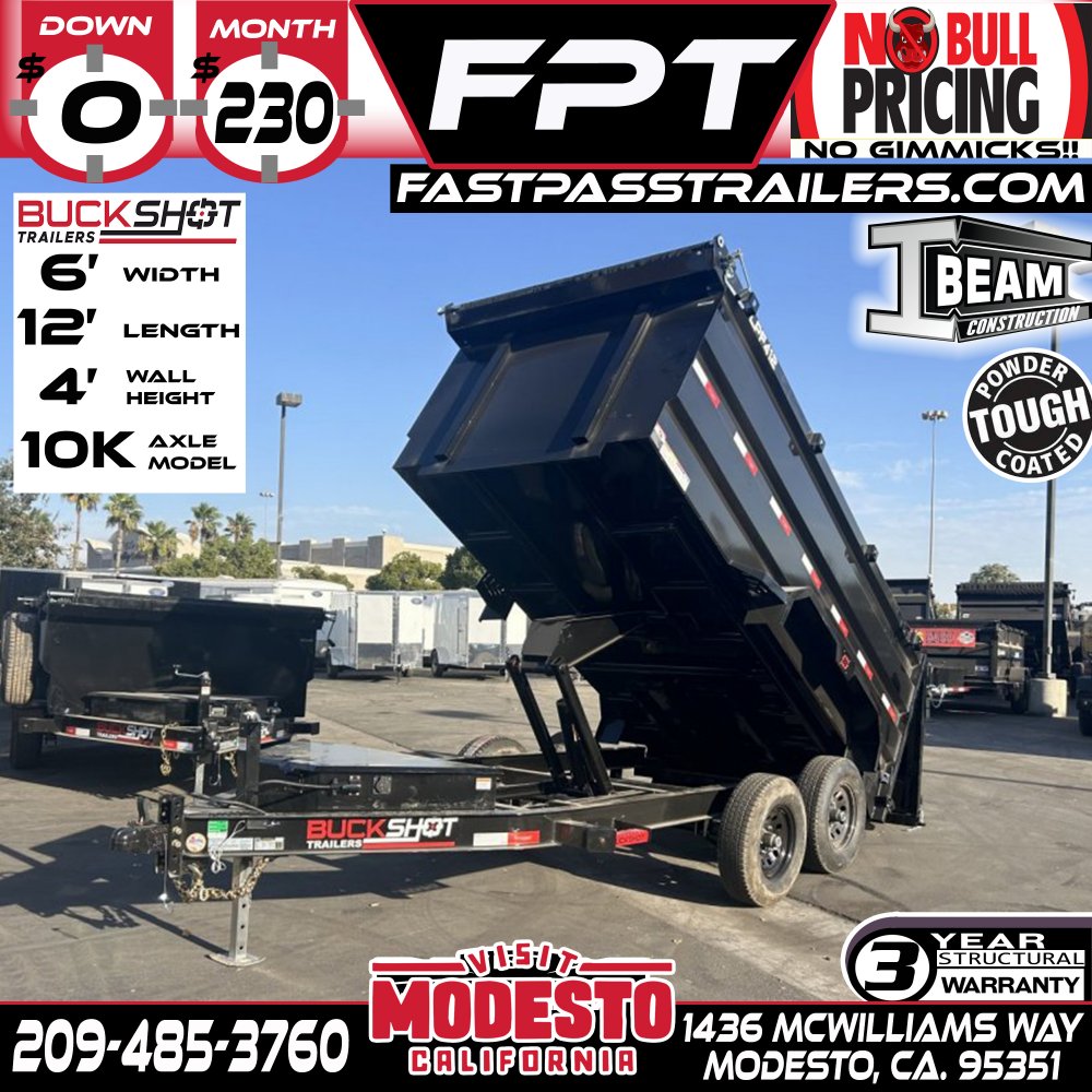 2025 BUCKSHOT TRAILERS LPF412 Dump